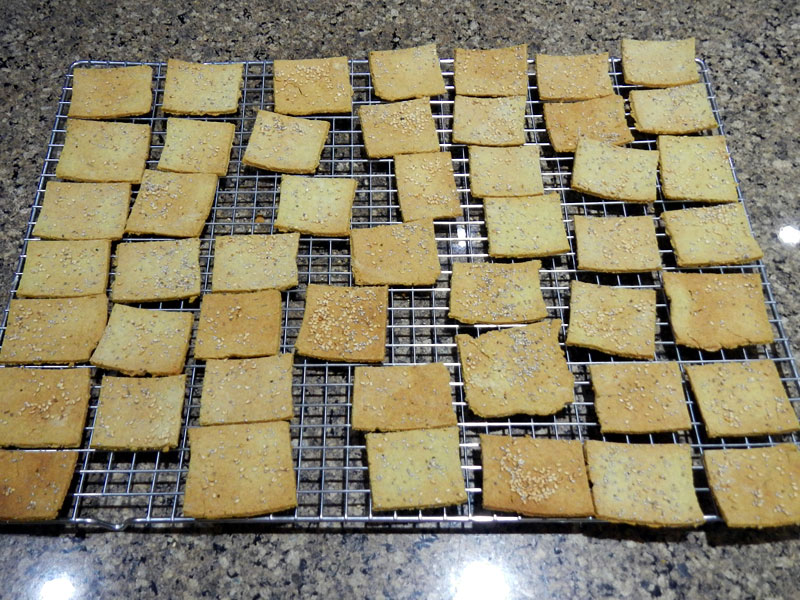 Seeded Quinoa and Millet Crackers